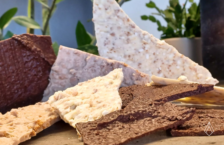 Breekchocolade in stukken