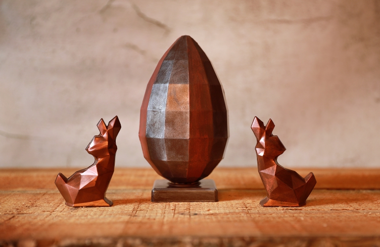 Silver Diamond en Metal Bunny 
