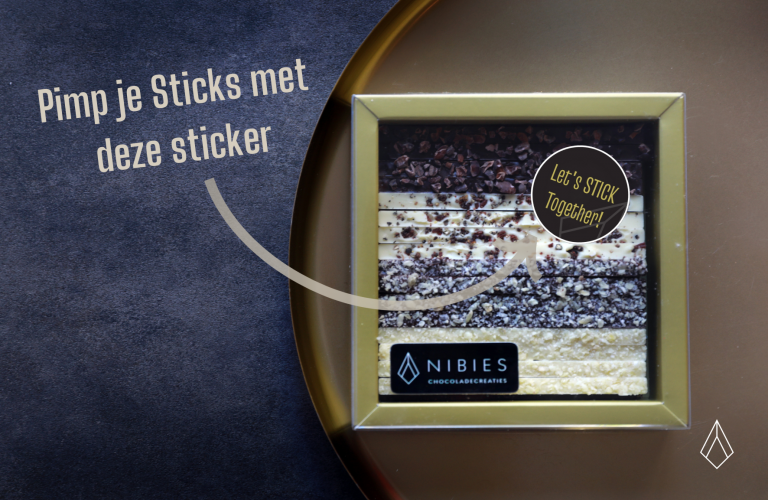 Sticks large met sticker