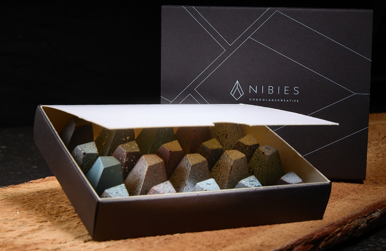 Nibies chocolade pralines rocks stones keien rotsen